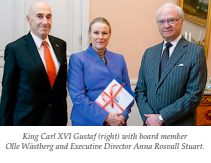 H.M. King Carl XVI Gustaf and the Sweden-America Foundation